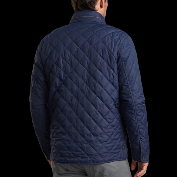 Peter Millar  Suffolk Coat Crown Navy Blue - Picture 4 of 5